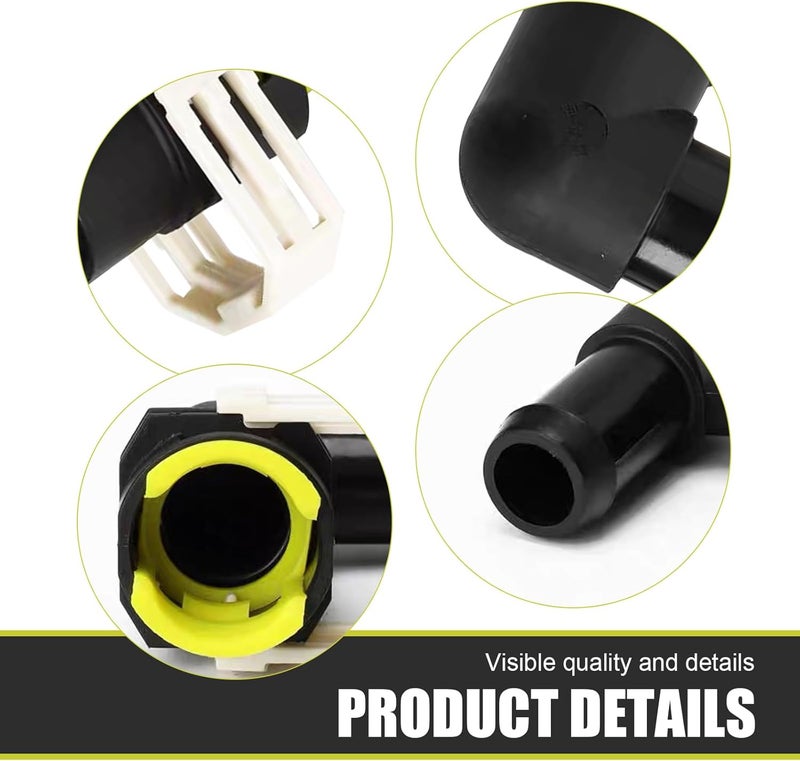 Anyhut 1PC Cooling System Hose Connector, OEM Replacement #B37F61240, Fits 2007-2013 CX - 7, CX-9 Models (Black) - Image 3